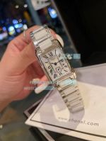 Hot Sale Replica Longines Watch White Dial Silver Bezel Women's Watch